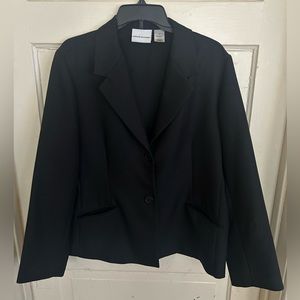Alfred Dunner oversized blazer with pockets size 18